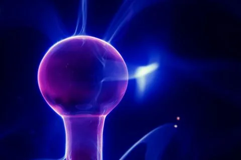 Lightning electrical sphere Stock Photos