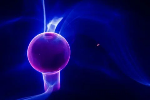 Lightning electrical sphere Stock Photos