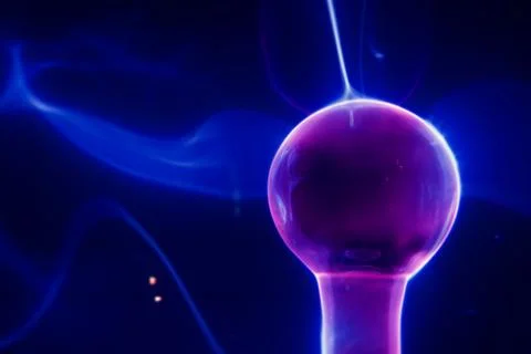 Lightning electrical sphere Stock Photos