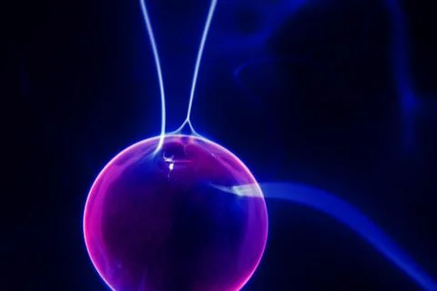 Lightning electrical sphere Stock Photos