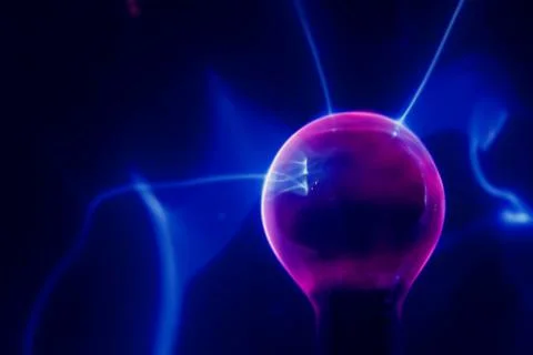 Lightning electrical sphere Foto stock