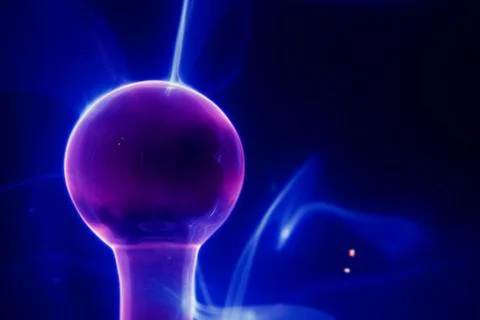 Lightning electrical sphere Stock Photos