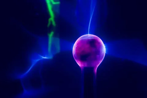 Lightning electrical sphere Foto stock