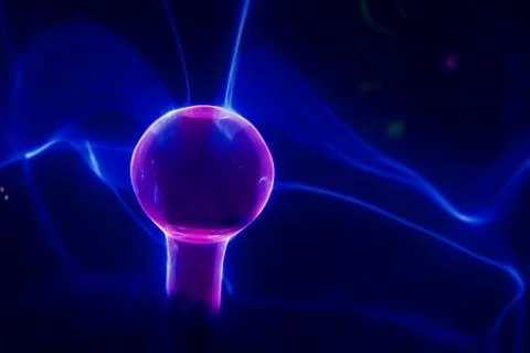 Lightning electrical sphere Stock Photos