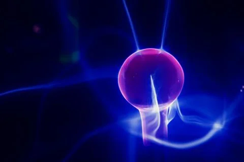 Lightning electrical sphere Stock Photos