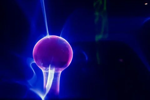 Lightning electrical sphere Stock Photos