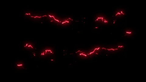 Lightning eletric thunder looping long clip Stock Footage 128660661