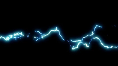 Lightning eletric thunder looping long clip Stock Footage 128660858