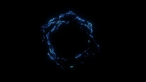 Lightning eletric thunder looping long clip Stock Footage 128661023