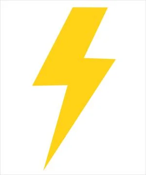 Lightning. Energy icon, power vector sign, electricity icon. Electric power i Stock Illustration