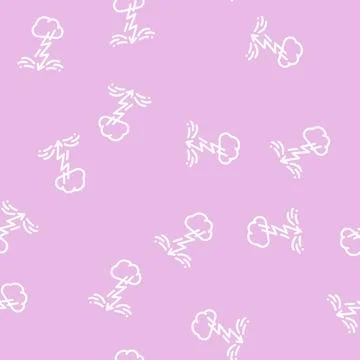 Lightning fear line vector seamless pattern 스톡 일러스트