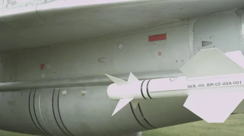 Lightning fighter plane, grounded Stock Footage 47924281