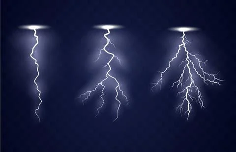Lightning flash bolt. Stock-Illustration