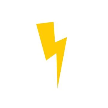 Lightning flash icon Stock Illustration