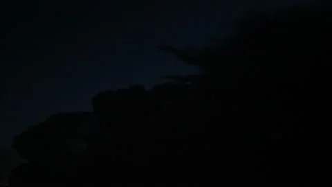 Lightning flashes in a black cloud Stockbeeldmateriaal 133257169