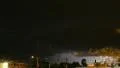 lightning flashes over the city by night - 5 HD Footage
