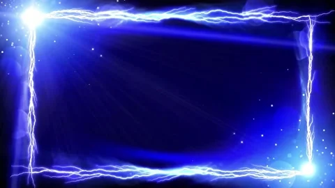 A lightning frame of light in dark blue background Video stock 138550669