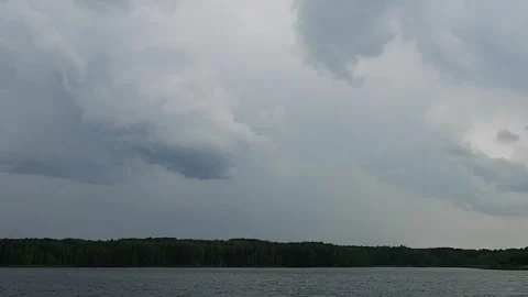 Lightning in a gloomy sky Stock Footage 201309608