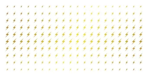 Lightning Golden Halftone Matrix Stockillustratie