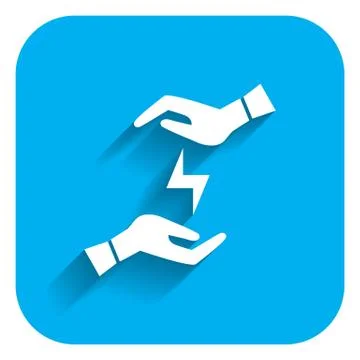 Lightning in hands Stock-Illustration