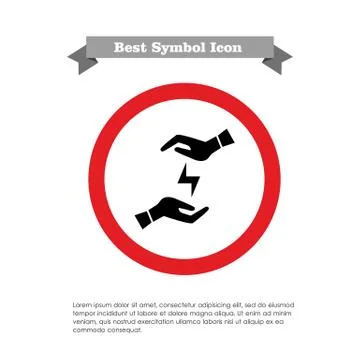 Lightning in hands Stock-Illustration