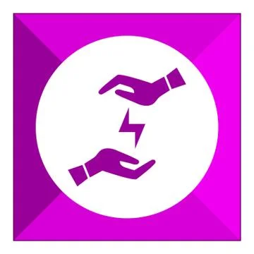 Lightning in hands Stock-Illustration