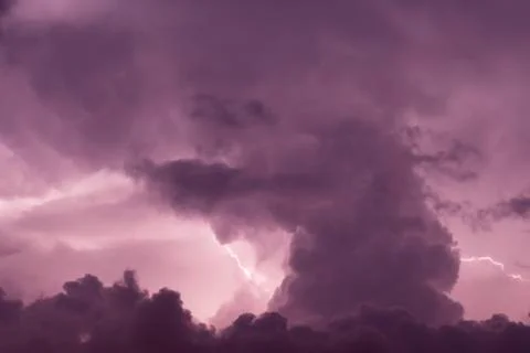 Lightning on the horizon Stock Photos