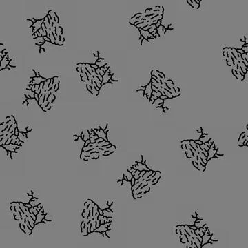 Lightning hurricane disaster vector seamless pattern Stock Illustration