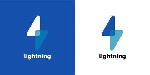 Lightning icon abstract isolated on a white backgrounds, vector illustration Stock Illustration