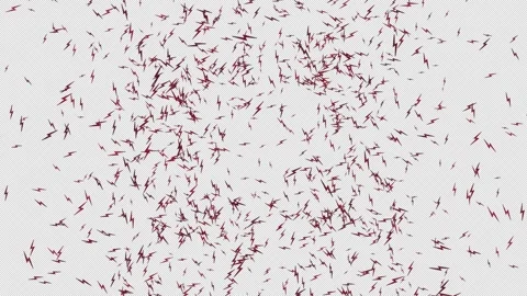 Lightning Icon Explosion. Burst of Lightning Icon . Alpha Channel Video stock 288423588