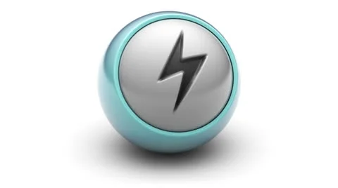 Lightning icon Stock Footage 25603011
