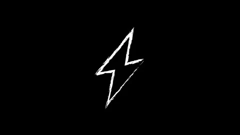 Lightning icon frame by frame animation. Stock Footage 250178755