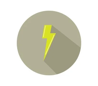 Lightning icon illustrated in vector on white background Stock Illustration