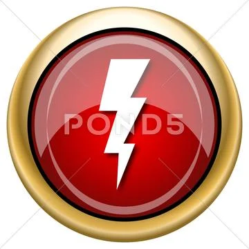 Lightning icon Stock Illustration