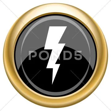 Lightning icon Stock Illustration