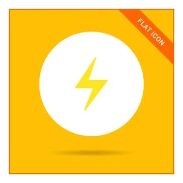 Lightning icon Stock Illustration