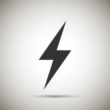 Lightning icon Stock Illustration