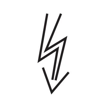 Lightning icon Stock Illustration