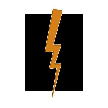 Lightning icon Stock Illustration