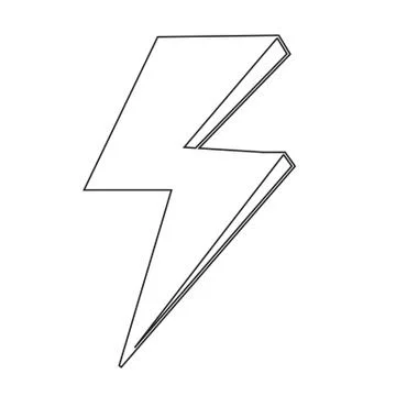Lightning icon Illustration design Stock Illustration