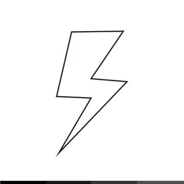Lightning icon illustration design Stock Illustration