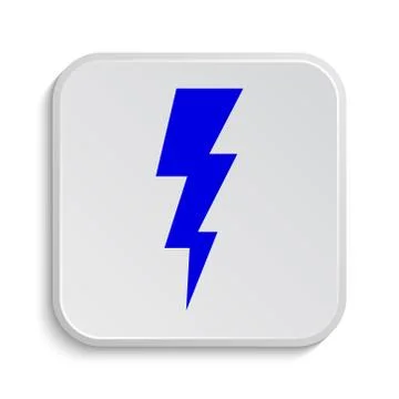 Lightning icon. Internet button on white background.. Stock Illustration