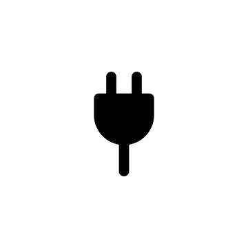 Lightning icon isolated on white background. Stock Illustration