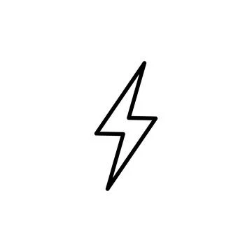 Lightning icon vector. electric icon vector. power icon. energy sign Stock Illustration