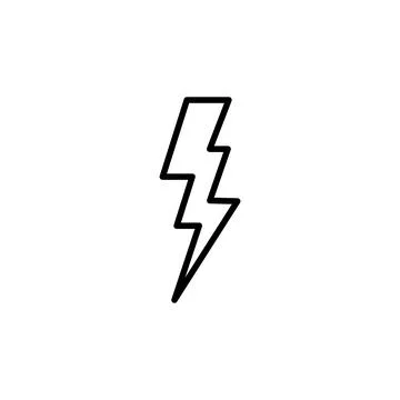 Lightning icon vector. electric icon vector. power icon. energy sign Illustrazione stock