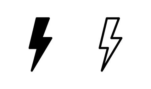 Lightning icon vector. electric icon. power icon. energy Ilustración de archivo