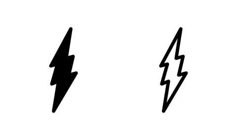 Lightning icon vector. electric icon. power icon. energy Stock Illustration