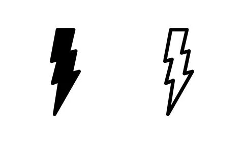 Lightning icon vector. electric icon. power icon. energy Stock Illustration