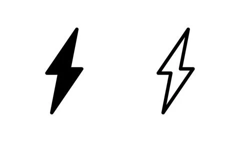 Lightning icon vector. electric icon. power icon. energy Stock Illustration