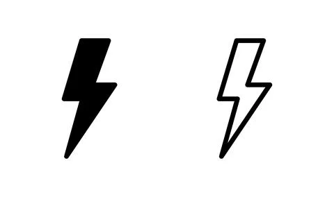Lightning icon vector. electric icon. power icon. energy Stock Illustration